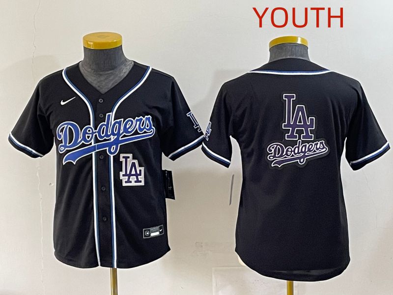 Youth 2025 Los Angeles Dodgers Blank Black Three generations Fashion Nike MLB Jersey style 32